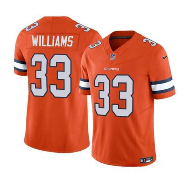 Men & Women & Youth Denver Broncos #33 Javonte Williams Orange 2023 F.U.S.E. Vapor Untouchable Football Stitched Jersey,We sell and wholesale Men & Women & Youth Denver Broncos #33 Javonte Williams Orange 2023 F.U.S.E. Vapor Untouchable Football Stitched Jersey on line form chian!